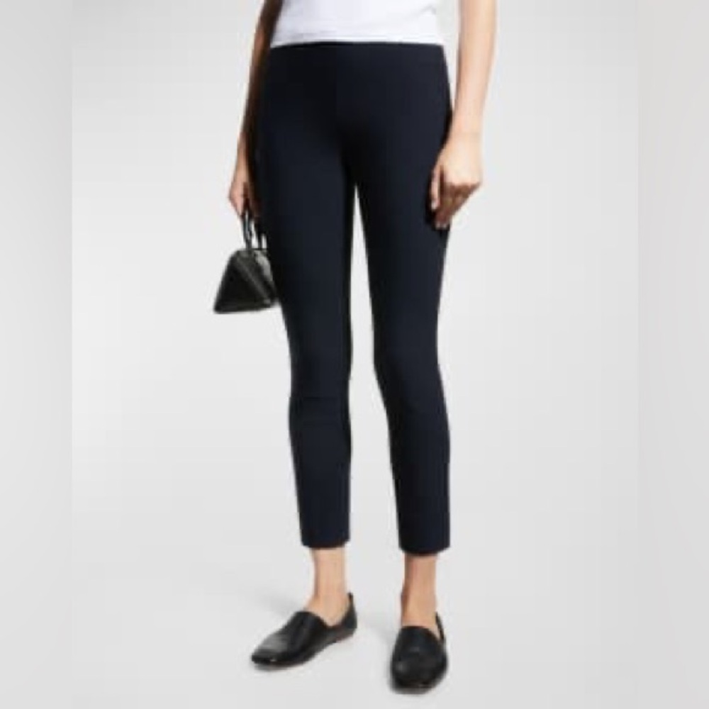 Vince Stitch Front Seam Ponte Legging Pants.  Coastal Blue size M